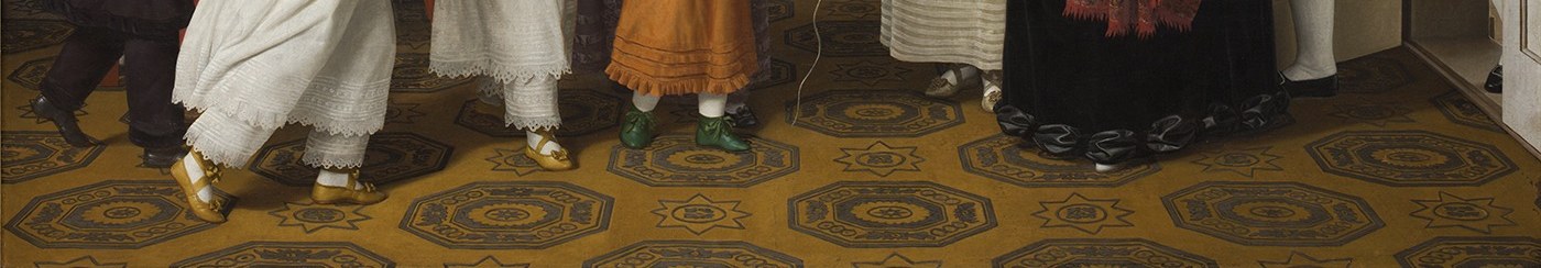 That floor is a visual trap. Bold geometry right up against ten sets of feet.