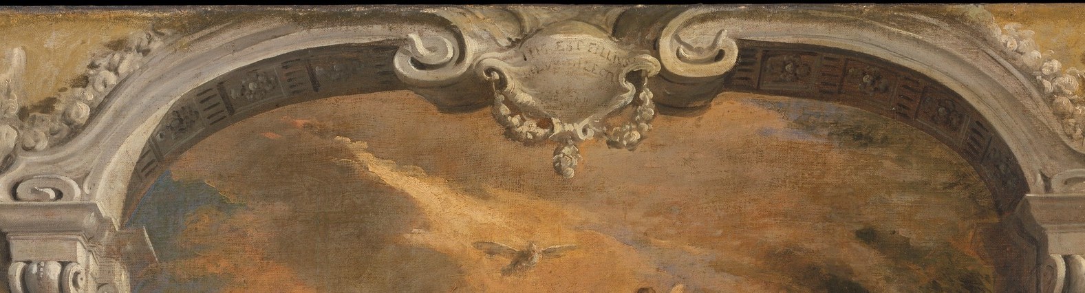 Ricci's angels lean and gesture rather than float passively, they pull the viewer's eye upward and signal that the heavenly court is actively attending to the earthly rite below.
