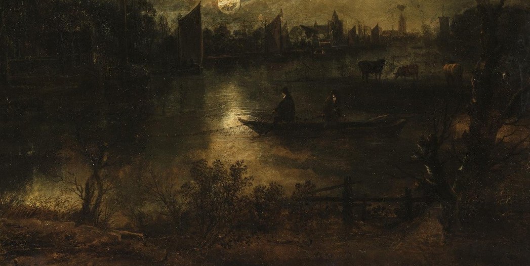 And then, how the moonlight shimmers on water.