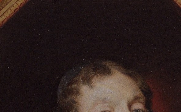 He painted it under a magnifying lens, in 1628.