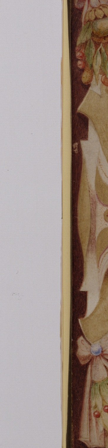 That carved scrollwork? A flat sheet of calfskin.