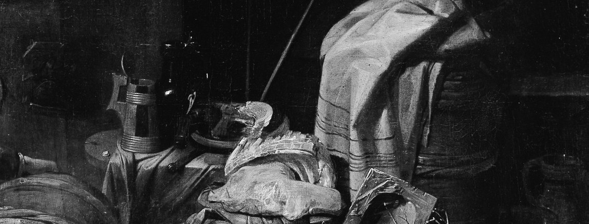 But look closely in the shadows, behind the main figure.