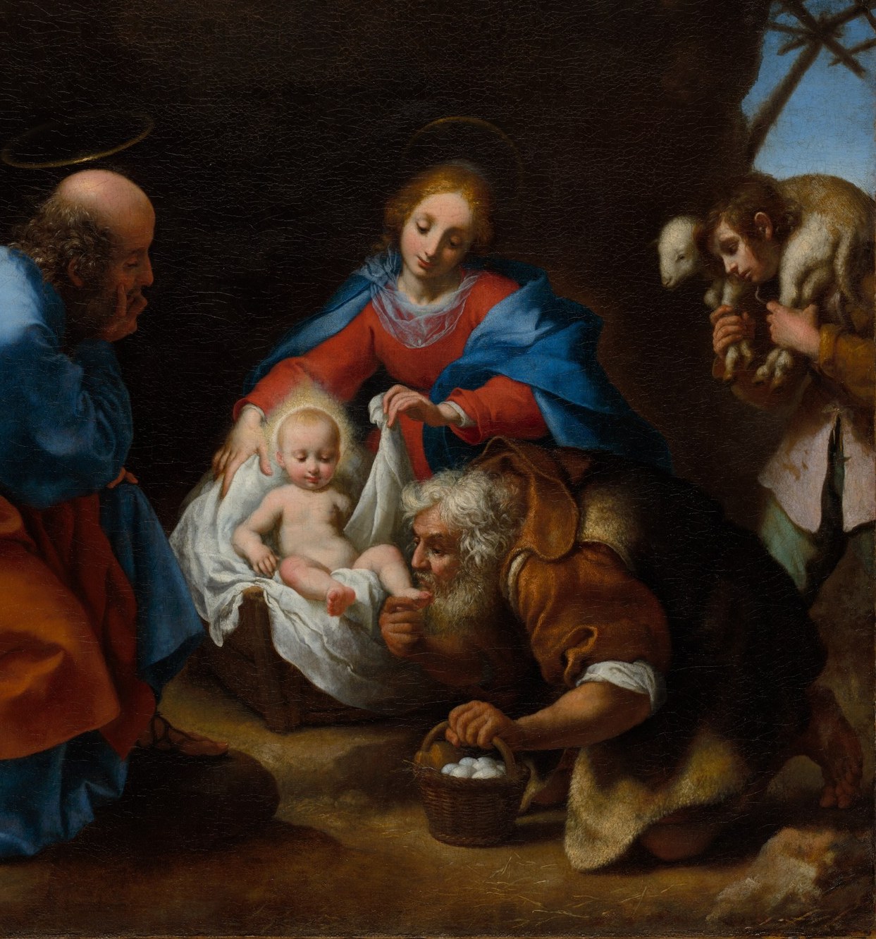 Carlo Dolci often painted these quiet, reflective scenes.