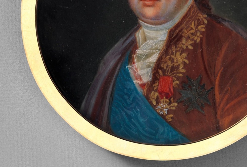 The highest chivalric order of France, a symbol of his sovereignty.