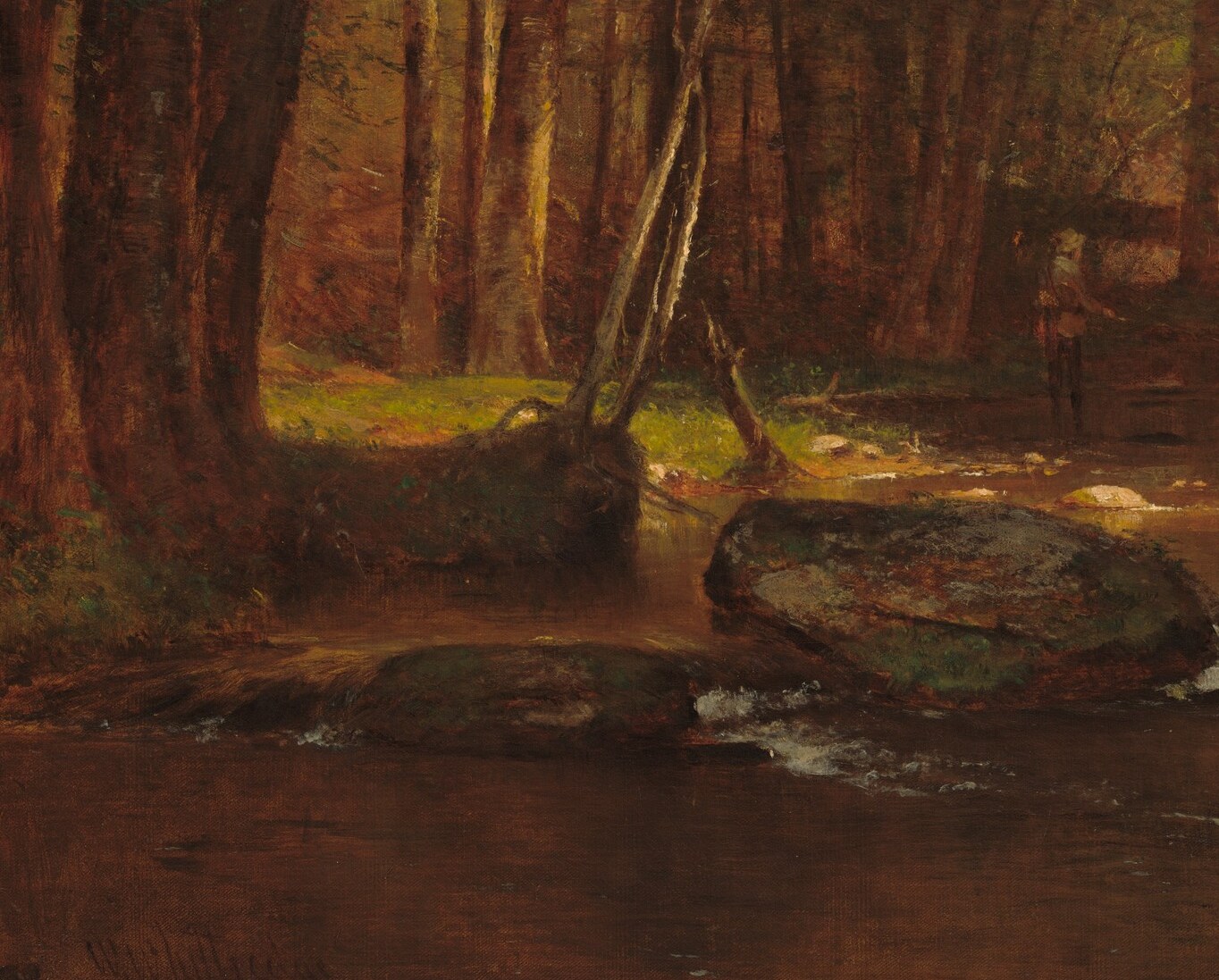 Worthington Whittredge painted this entirely outdoors.