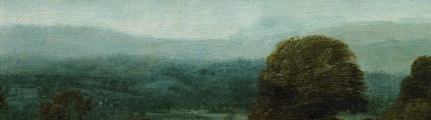 He blended real-world elements with imagined, vast terrains.