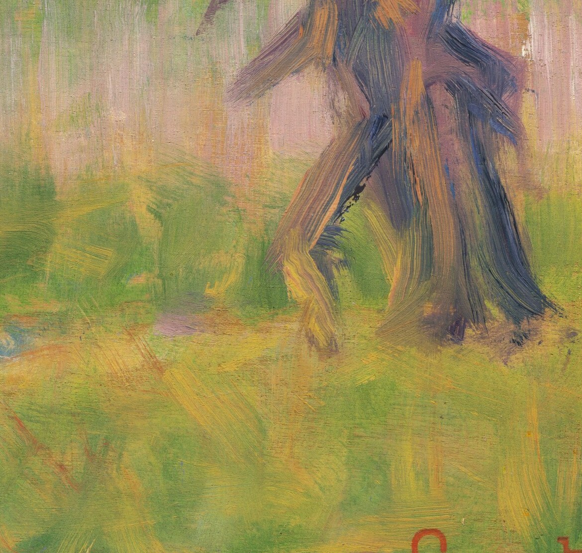 Here, three figures exist in their own private worlds.