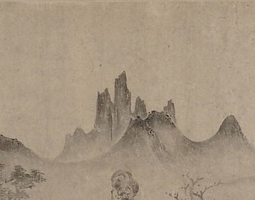And then the scroll does something Chinese painters loved.