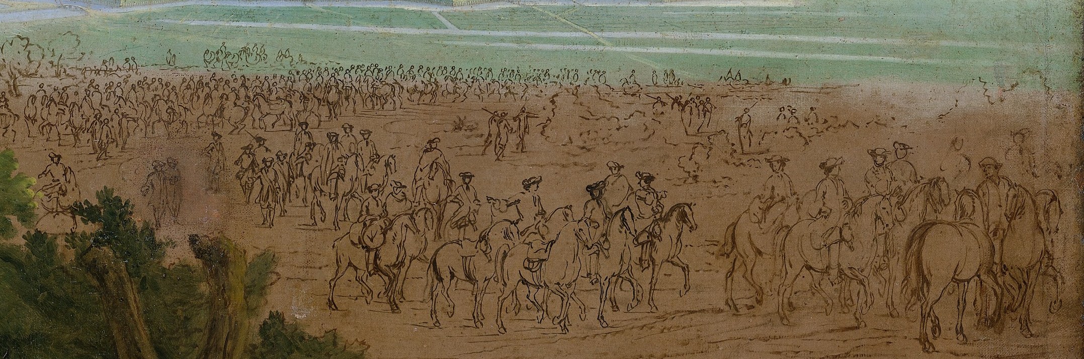 This painter was the king's official war artist, documenting his victories.
