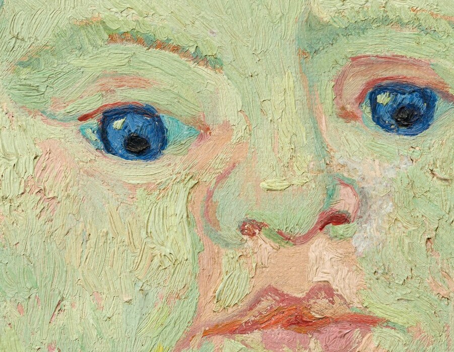 He captures alertness rather than typical infant sweetness.