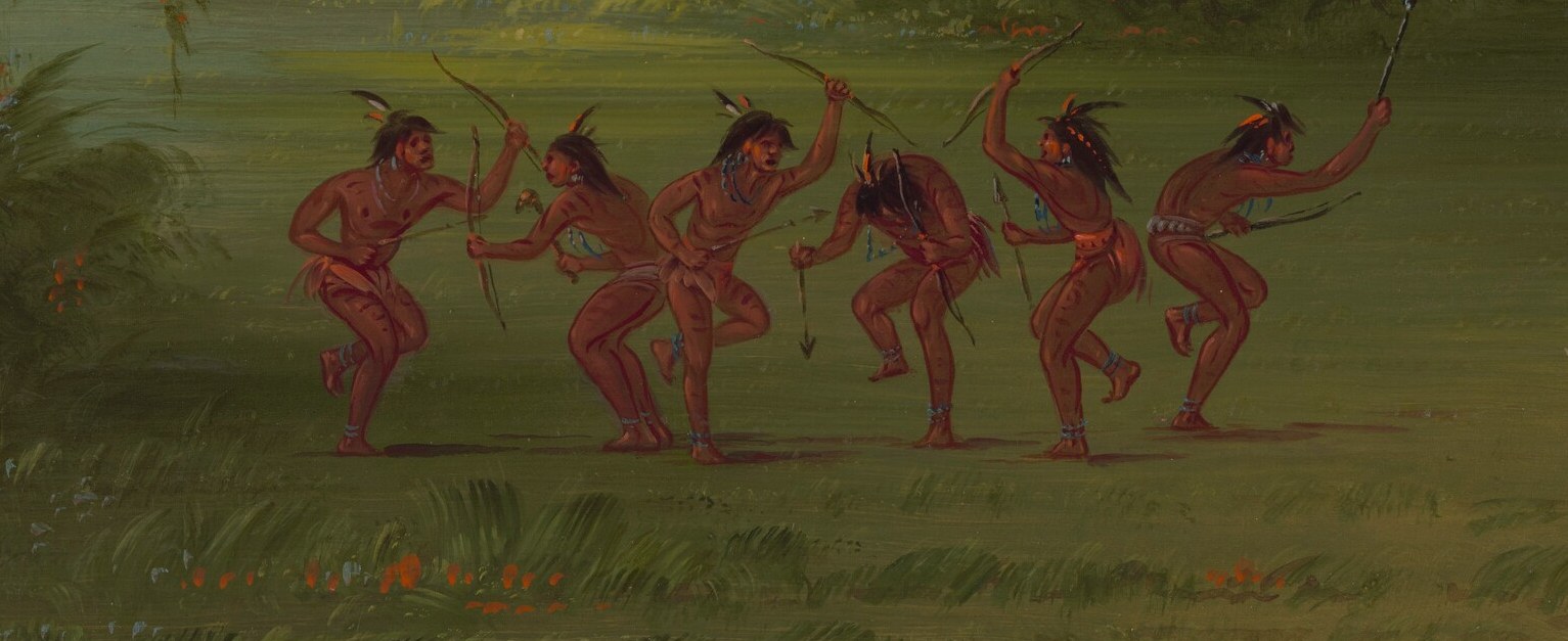 Their dynamic poses and expressions suggest a ritualistic dance, offering insight into cultural practices.