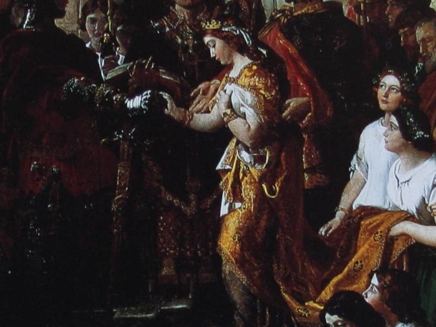 A Norman knight marries an Irish princess, among the fallen.