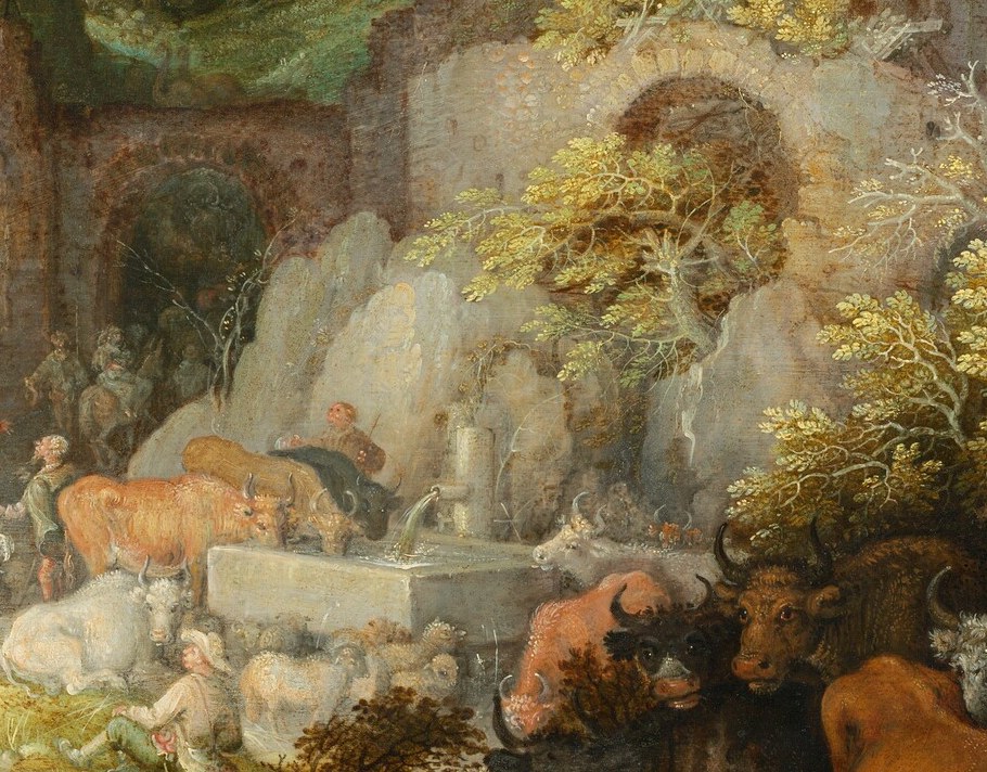 But the holy family is tiny. They are not the real subject.