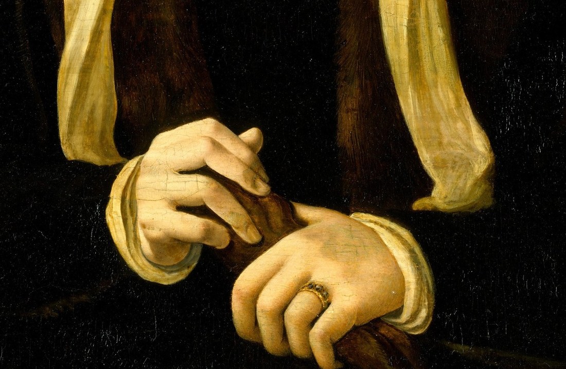 Her fingers interlock harder than protocol required.
