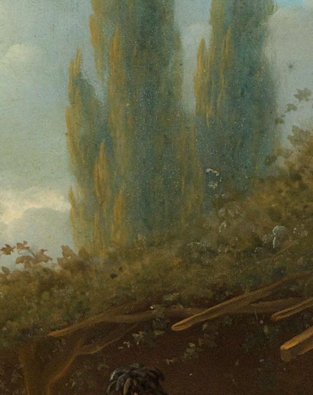 And these tall, dark trees evoke the Tuscan landscape.