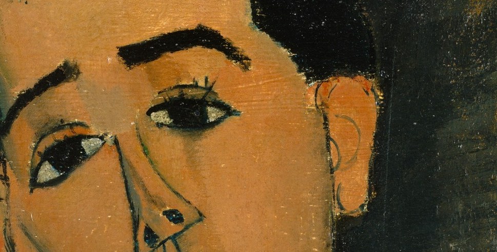Look at the eyes: Modigliani's sitters often gaze inward.