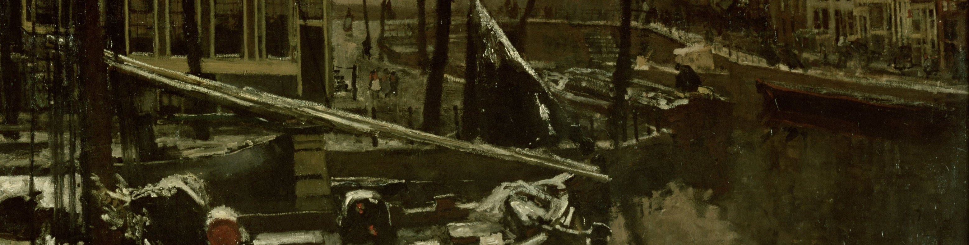 The painter used a muted palette to evoke quietude.