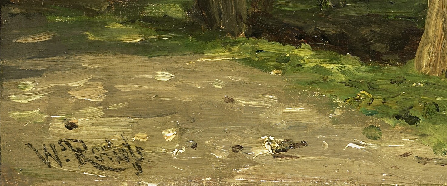 Every wet brushstroke was laid down right here, on this path.