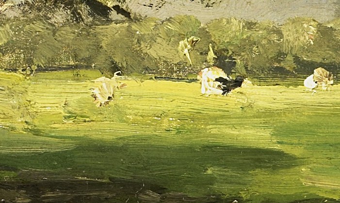 Roelofs painted this outside, in a single session.