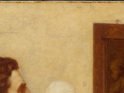 The painter Kenyon Cox captured his sculptor friend, Augustus Saint-Gaudens.