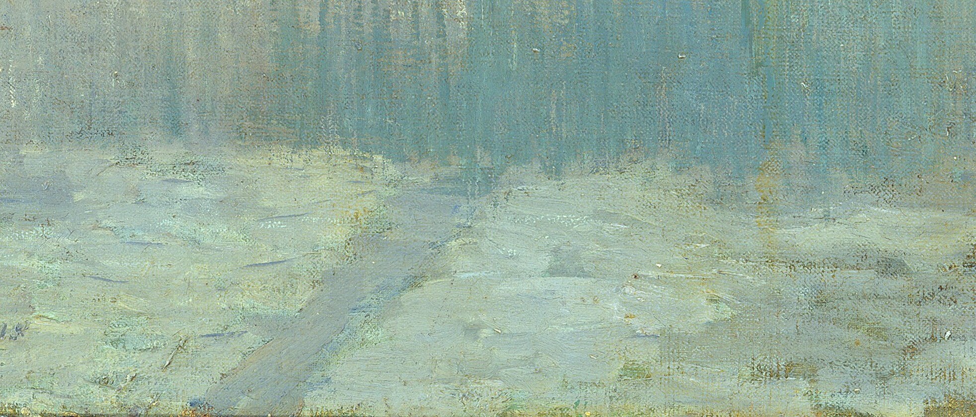 Suggests a way forward, but is obscured by shadow, adding a sense of mystery.