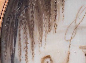 The paint on this ivory contains human hair.