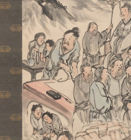 People are enjoying a traditional drinking festival.