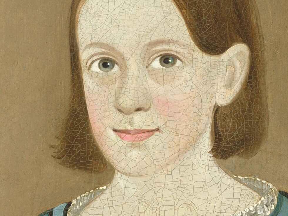 They cut into the younger girl's serene expression.