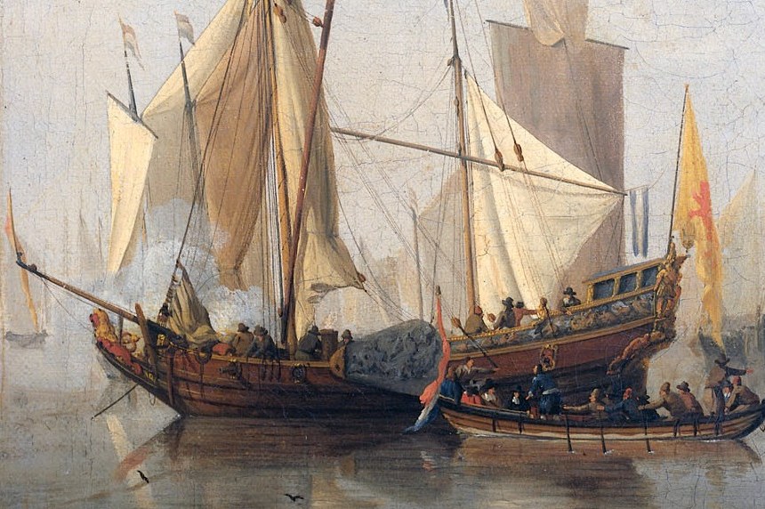 Look at the main ship. It's built for long voyages.