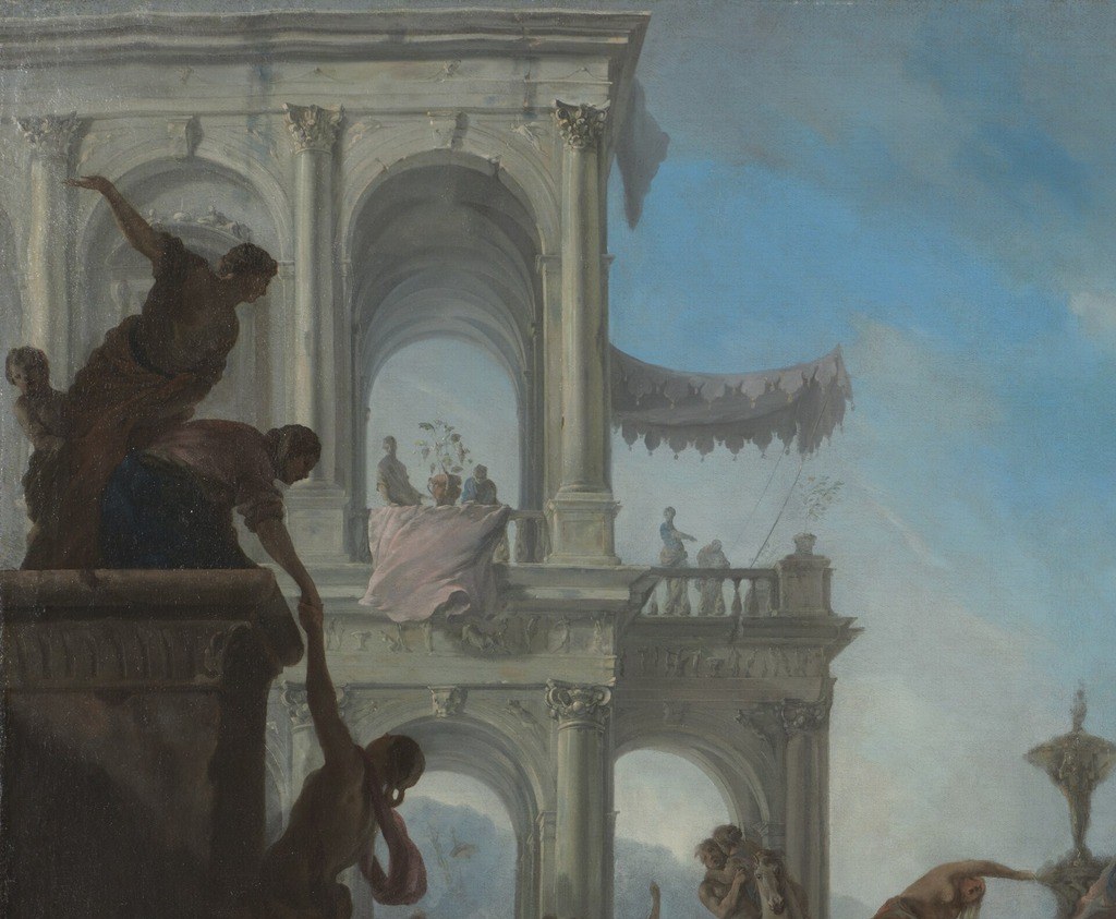 The artist, Schönfeld, painted this in 1640.
