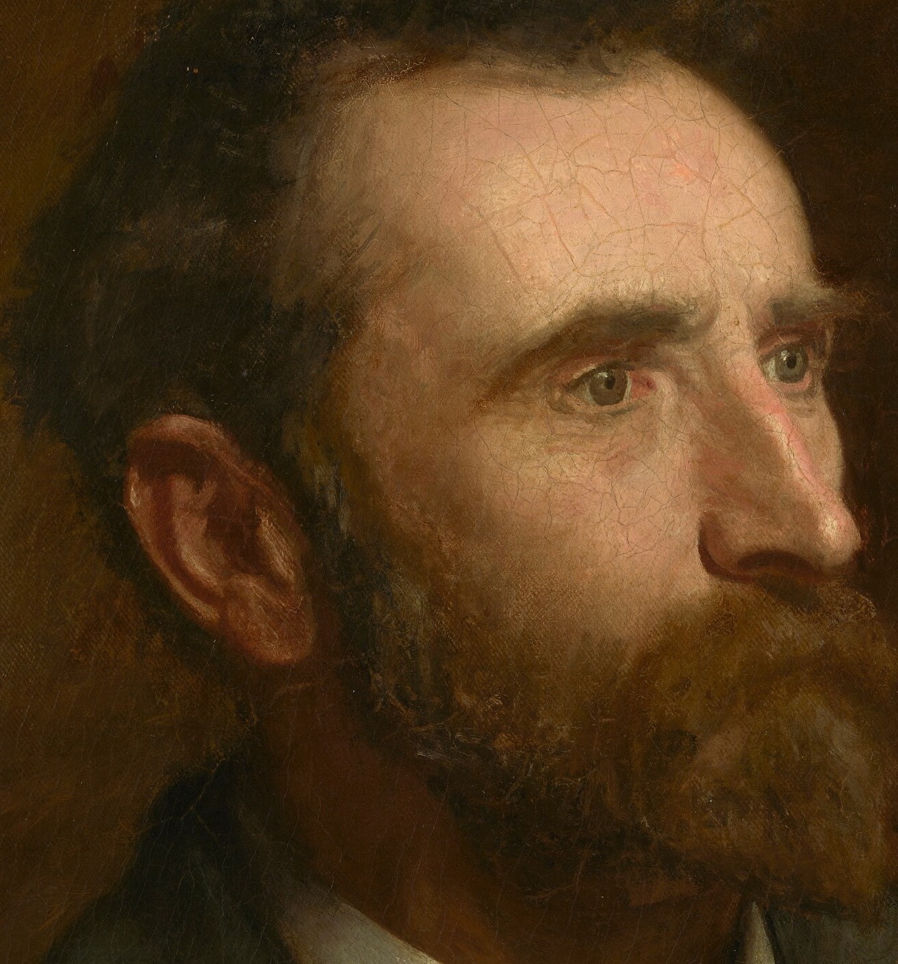 Eakins was famous for his unidealized, realistic portraits.