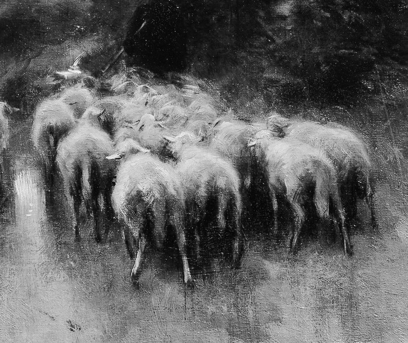 His sheep paintings were especially popular in America.