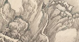 The thin paper and delicate washes show the artist's precision.