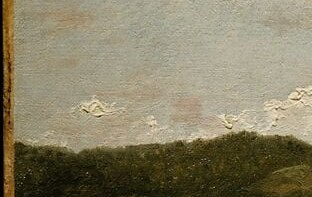 Look closely at the far left shore. Faint pale forms.