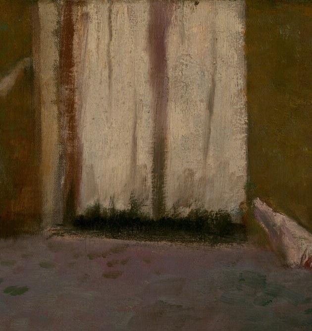 But Degas doesn't paint the stage.