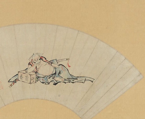 Instead: one man, alone with a sake cup.