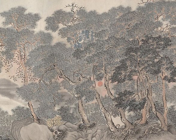 But it also shows a journey through painting styles.