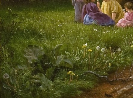 Under their hands, the delicate white wildflowers of May.