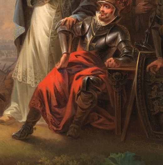 Hope arrives for the kneeling knight.