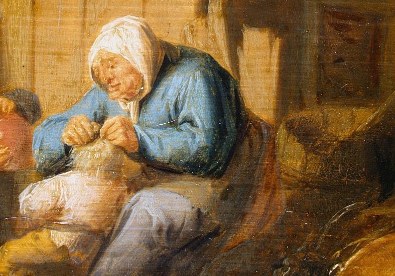 The artist was Adriaen van Ostade, known for domestic scenes.