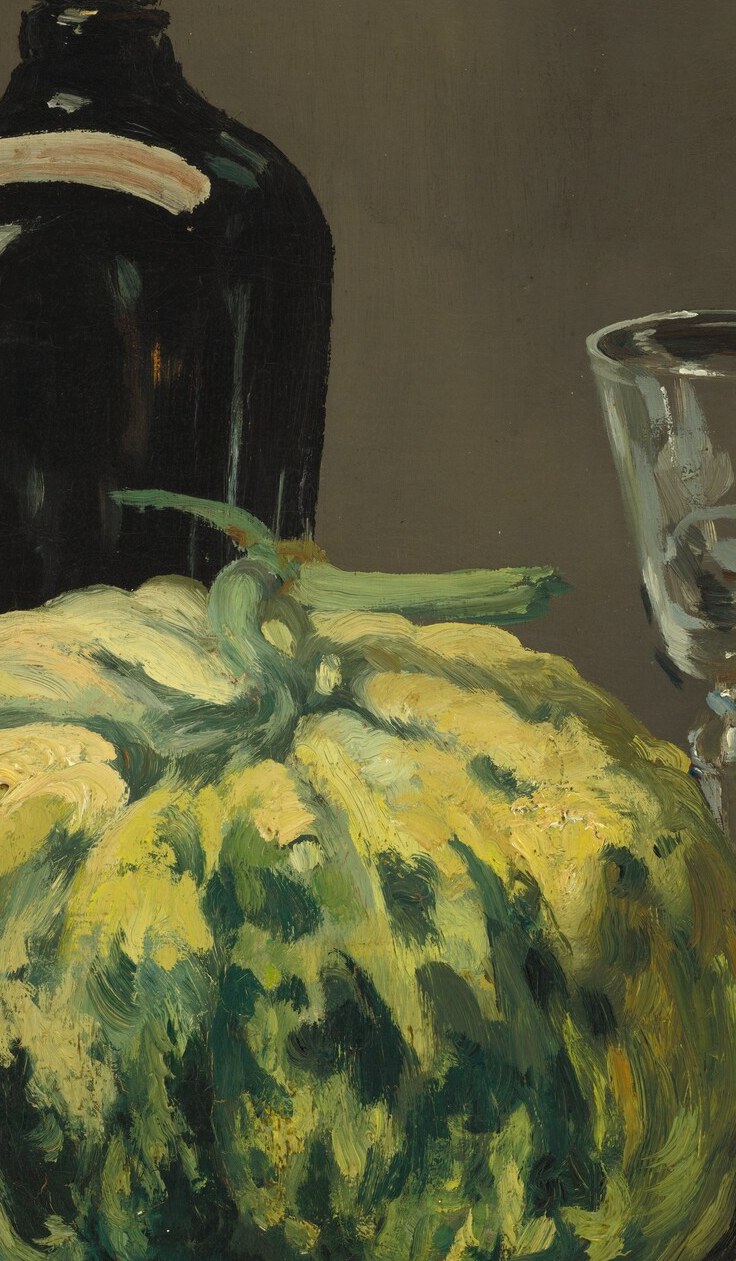 Look at the wine glass. Just a few brushstrokes.