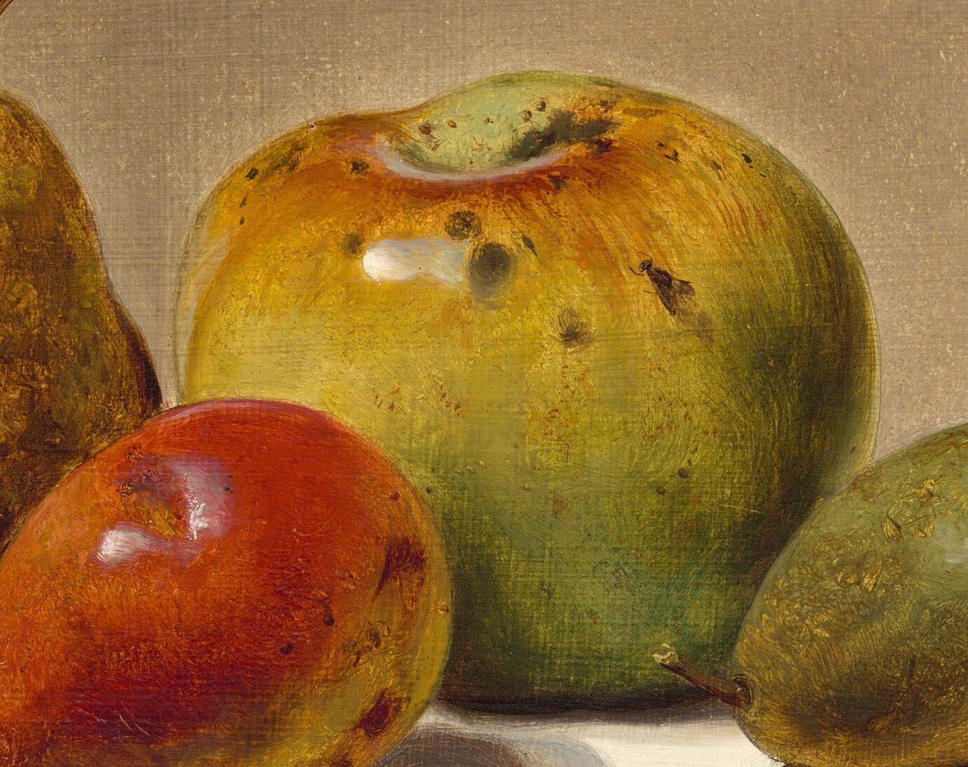 Every blemish on the apple is a layer.