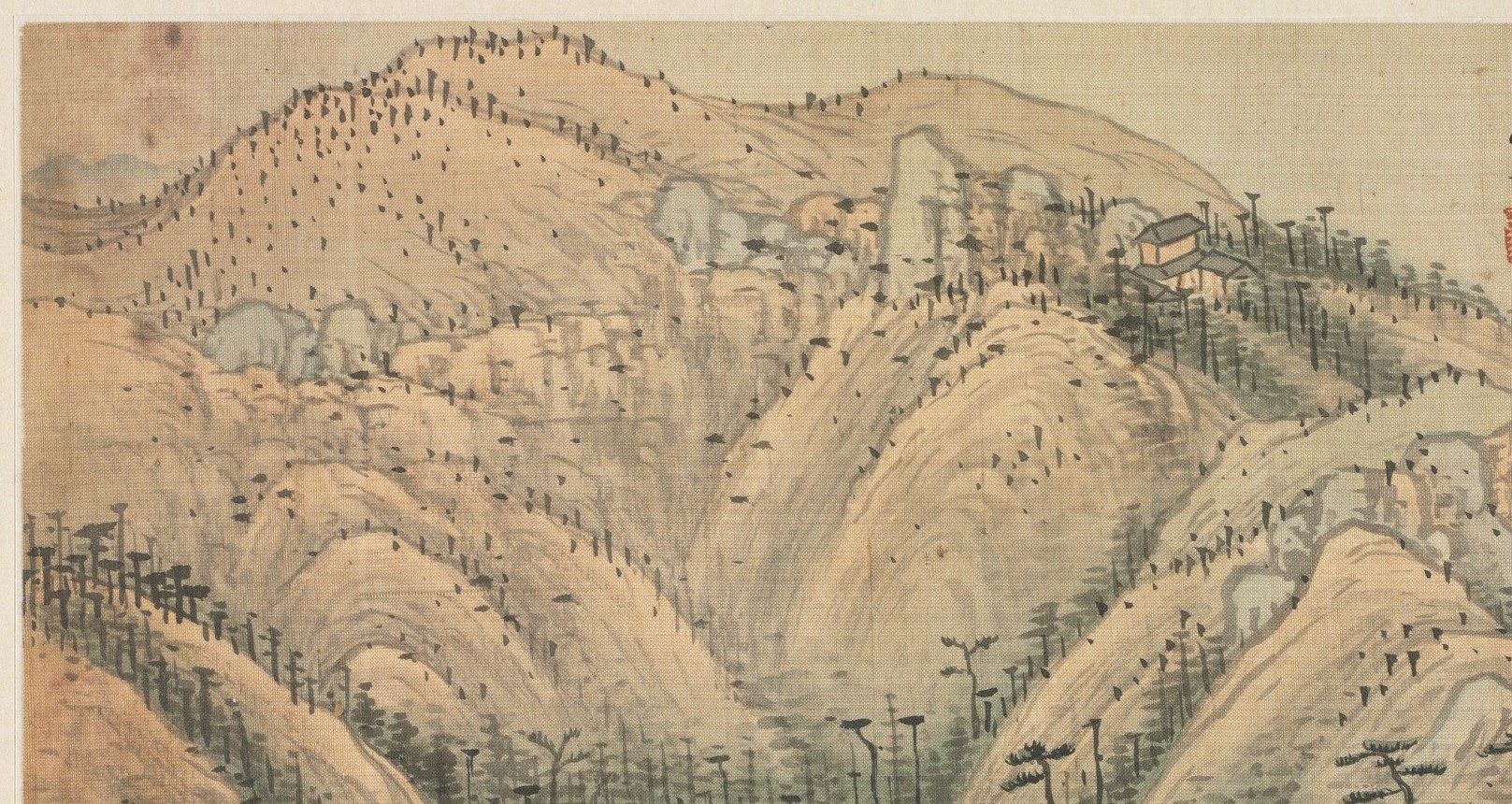 Now scan the ridges. Thousands of ink dots you'd miss from a foot away.