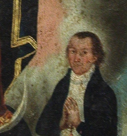 His face is a real portrait, the donor who commissioned this.