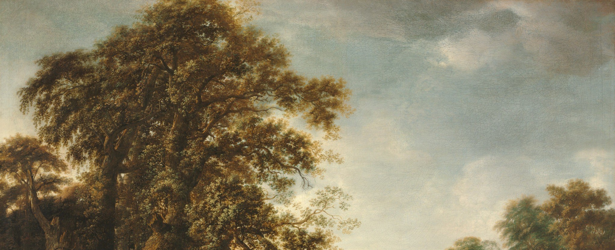 Soft clouds add to the peaceful mood.