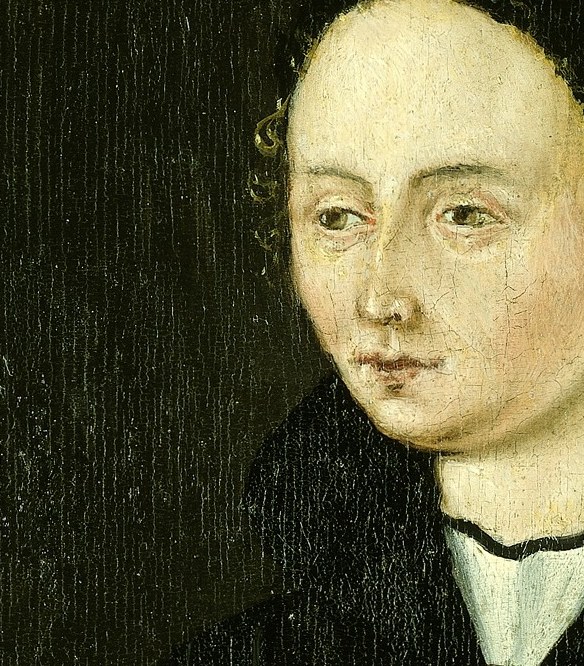 The painter emphasized her quiet, dignified presence.
