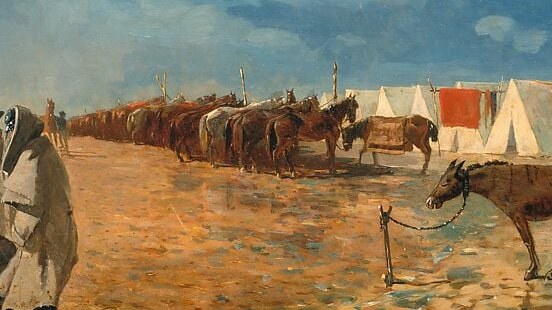 Homer painted this in 1871, from sketches he made at the front.