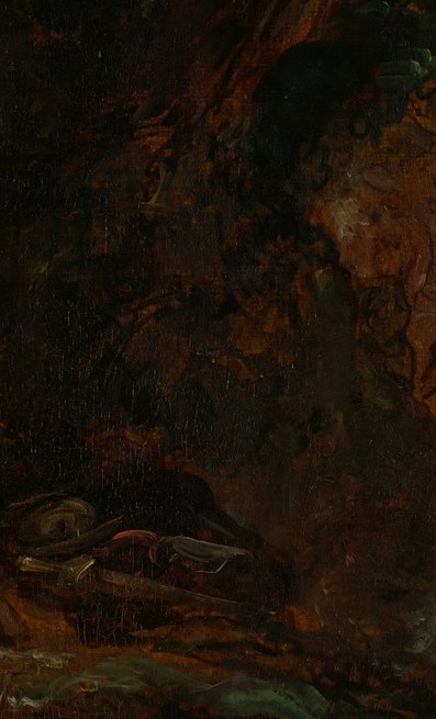 Delacroix painted this with vibrant color, not precision, for emotion.