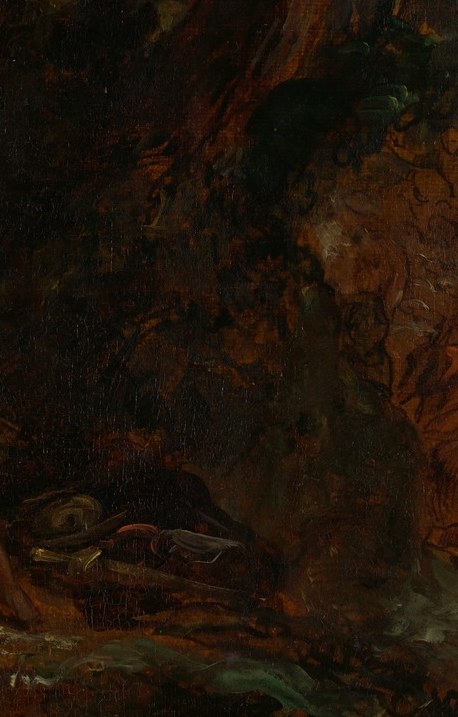 He chose the story of Jacob wrestling a divine messenger.