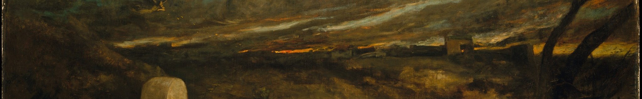 Corot painted this dramatic moment around 1850.